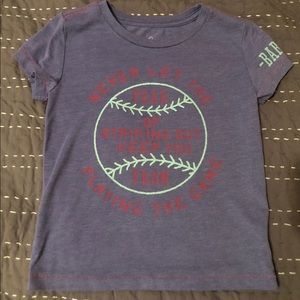 Peek girls size small (4/5) Babe Ruth shirt
